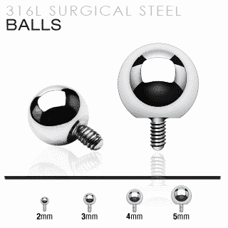 Ball Micro Dermal Top (14 gauge)