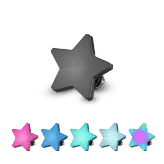 Star Micro Dermal Top - Various Colors (14 gauge)