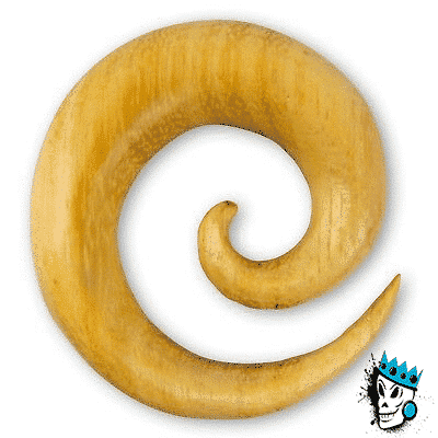 Jackfruit Wood Spirals (8 gauge to 9/16 inch)