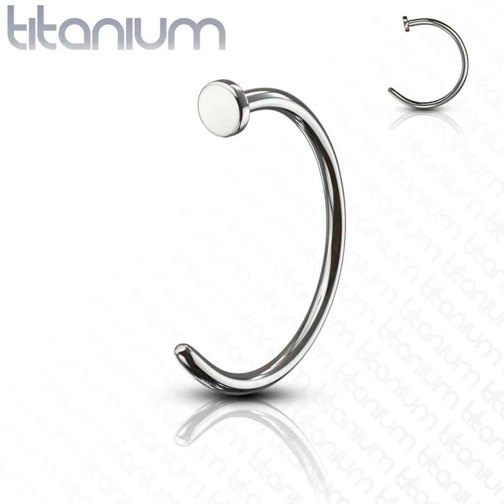 Titanium Nostril Ring (20 - 18 gauge)