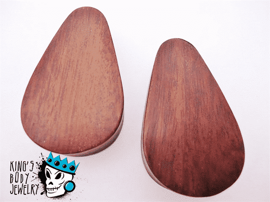 Raintree Wood Teardrop Plugs (9/16")