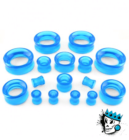 Blue Glass Tunnels  (0 gauge - 2 inch)