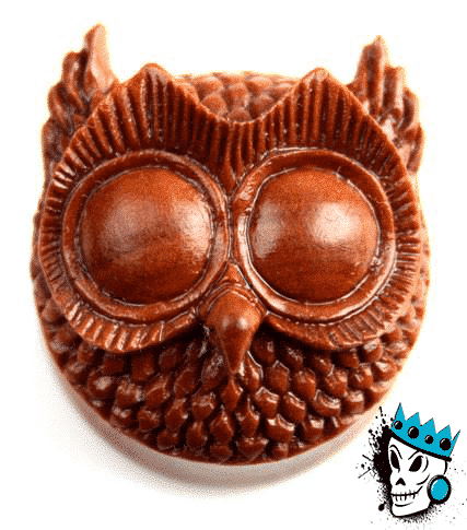 Sabo Wood Night Owl Plugs (7/16 - 15/16  inch)