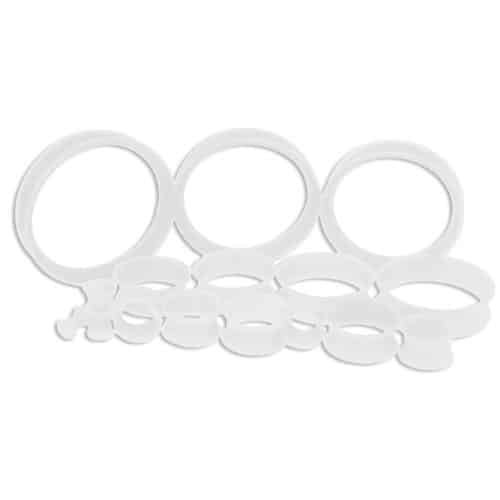 Clear Silicone Thin Tunnels (6 gauge - 2 inch)