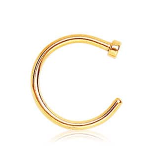 Gold Nostril Ring (20 - 18 gauge)