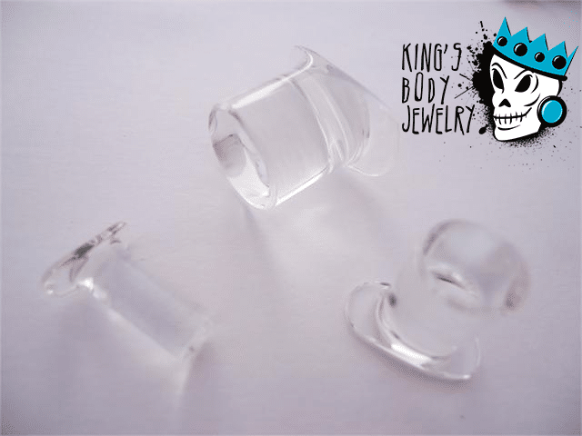 Gorilla Glass Clear Labret Ring (6 gauge - 1/2 inch) | King's Body Jewelry