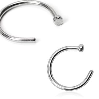 Steel Nostril Ring (20 - 18 gauge)