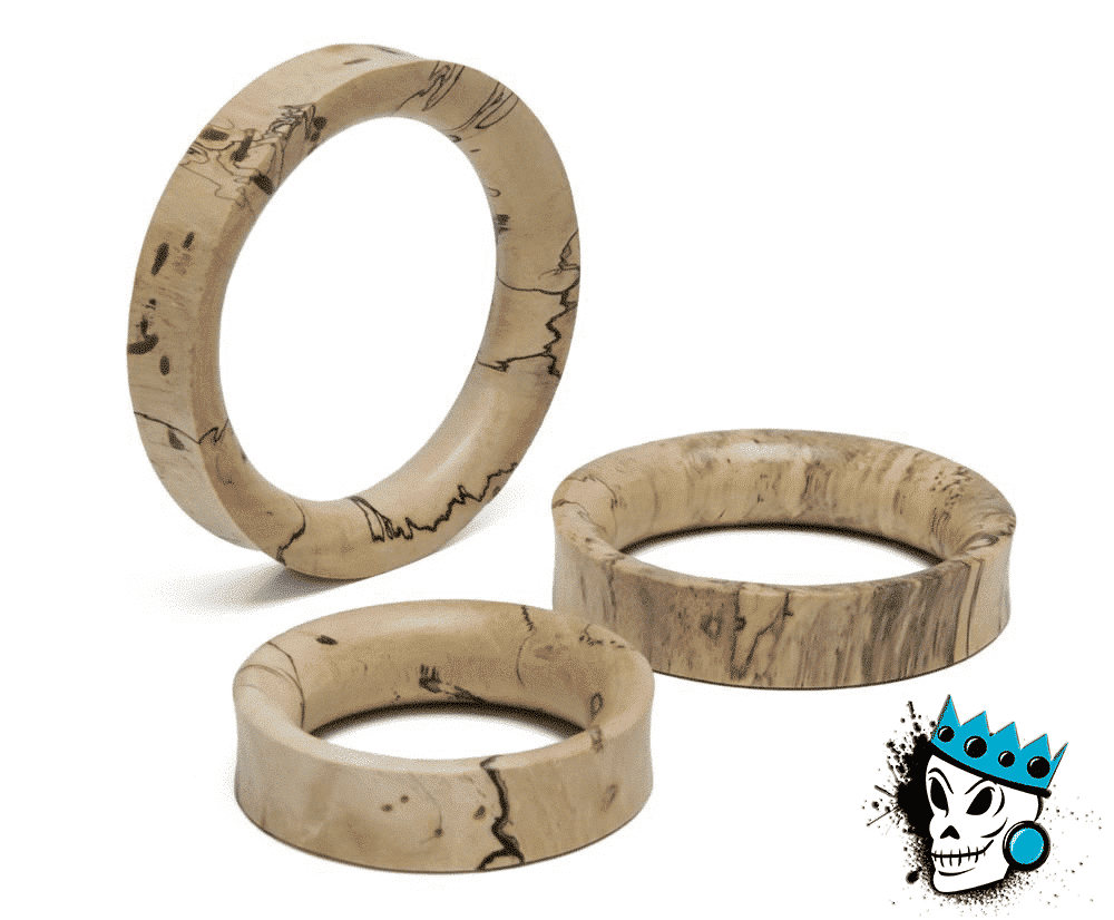 Tamarind Wood Concave Tunnels (2 gauge - 3 inch)