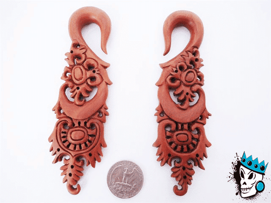 Ornate Wood Spirals (8 gauge - 4 gauge)