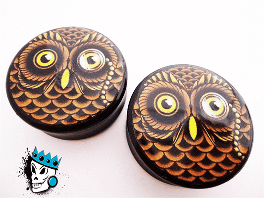 Stay Gold Owl Plugs (7/16 - 1 3/4 inch)