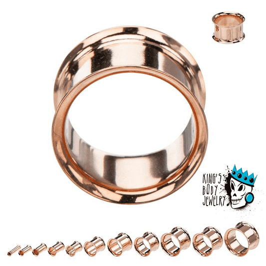 Rose Gold Double Flare Eyelets (8 gauge - 1 inch)