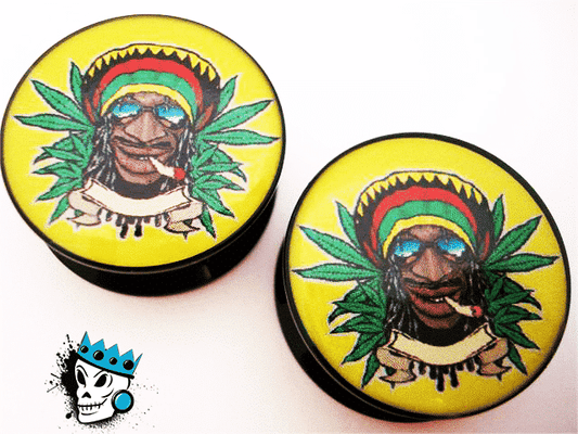 Rastafarian Plugs (2 gauge - 7/8 inch)
