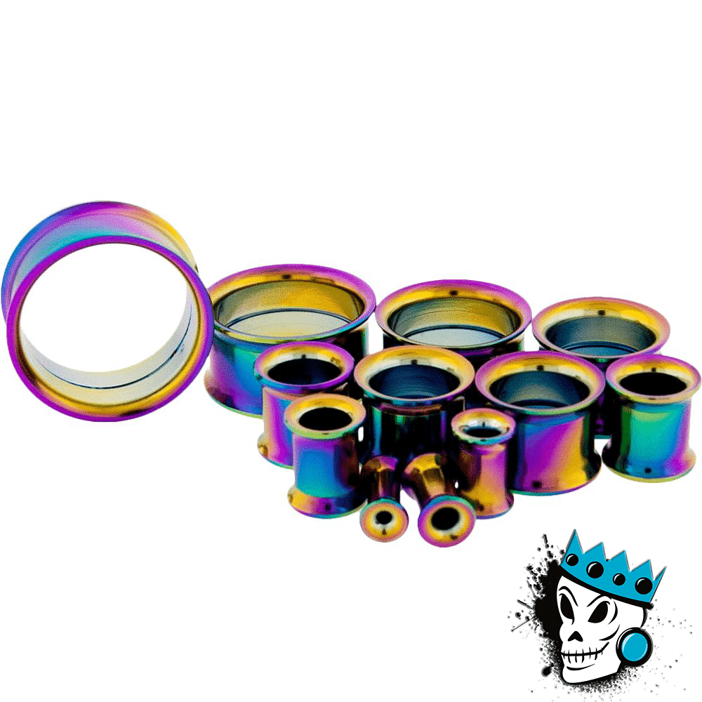 Multicolored Steel Internally Threaded Eyelets (8 gauge - 1 inch)