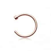 Rose Gold Nostril Ring (20 - 18 gauge)