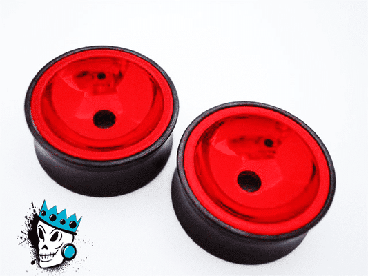 Red Concave Bowl Plugs (7/8 inch)