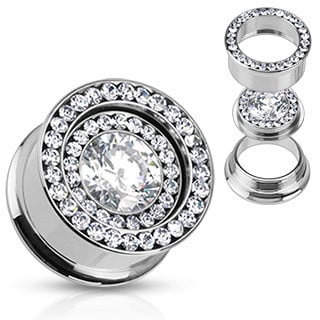 Triple Layer Bling Plugs (12 mm - 5/8 inch)