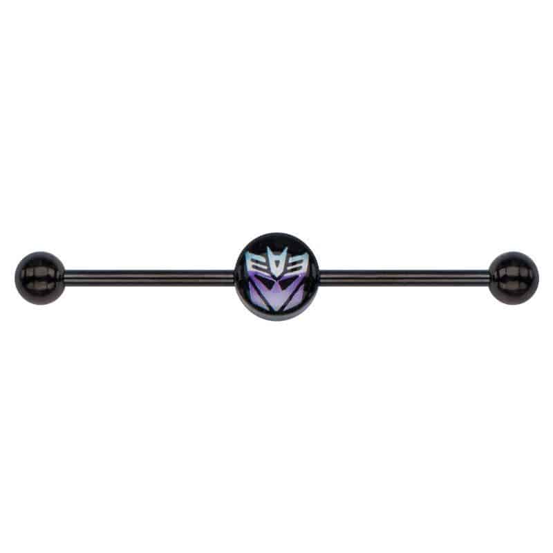 Transformers Decepticon Industrial Barbell (14 gauge)