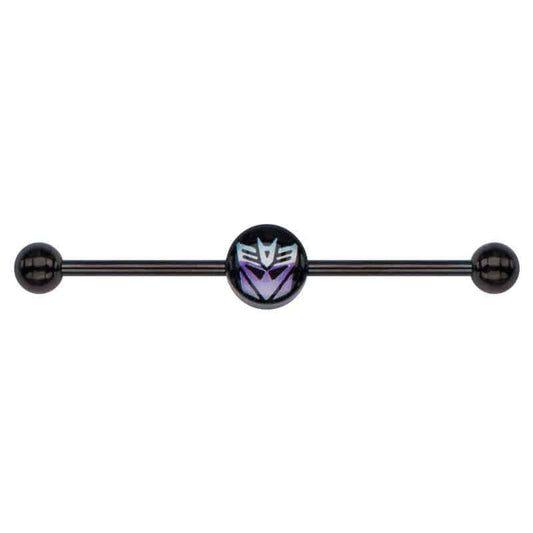 Transformers Decepticon Industrial Barbell (14 gauge)