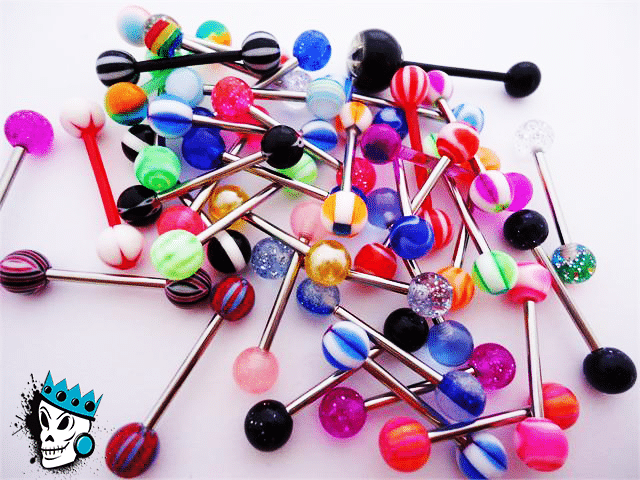Tongue Ring Lot 5 for $5 (14 gauge)