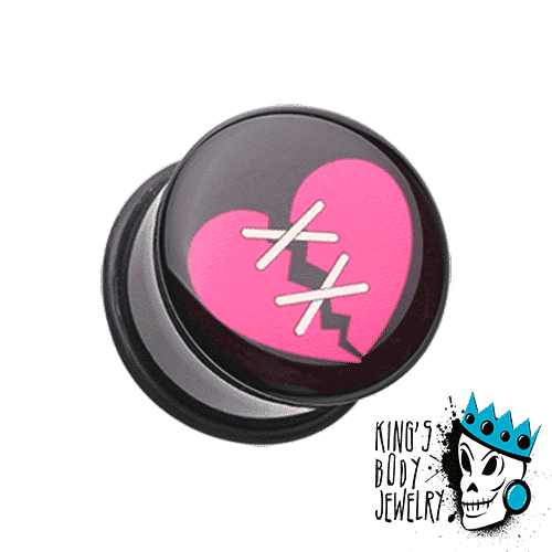 Broken Heart Plugs (2 gauge - 1 inch)