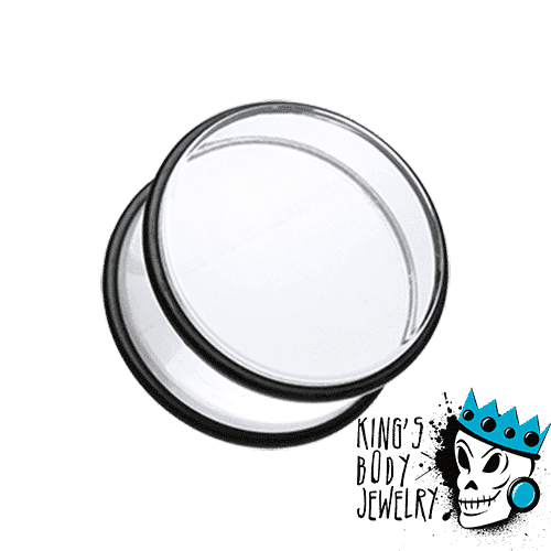 Clear Acrylic No Flare Plugs (8 g - 2 inch)