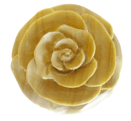 Crocodile Wood Rosebud Flower Plugs (8 gauge - 7/8 inch)