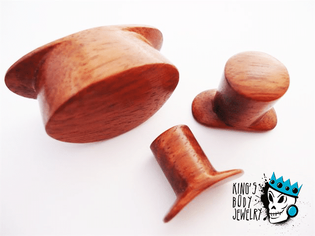 Diablo Organics Round Blood Wood Labret Ring (0g - 1 inch) | King's ...