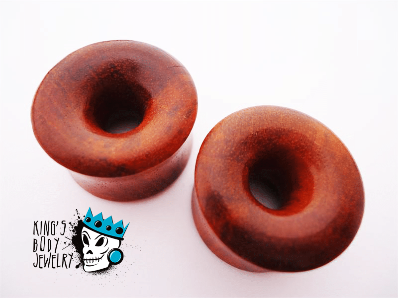 Orange Chang Wood Thick Walled Eyelets (3/4 inch)