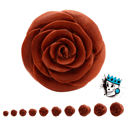 Sabo Wood Rosebud Flower Plugs (9/16 & 7/8 inch)